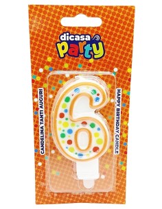 Dicasa Candelina Buon Compleanno - Numero 6